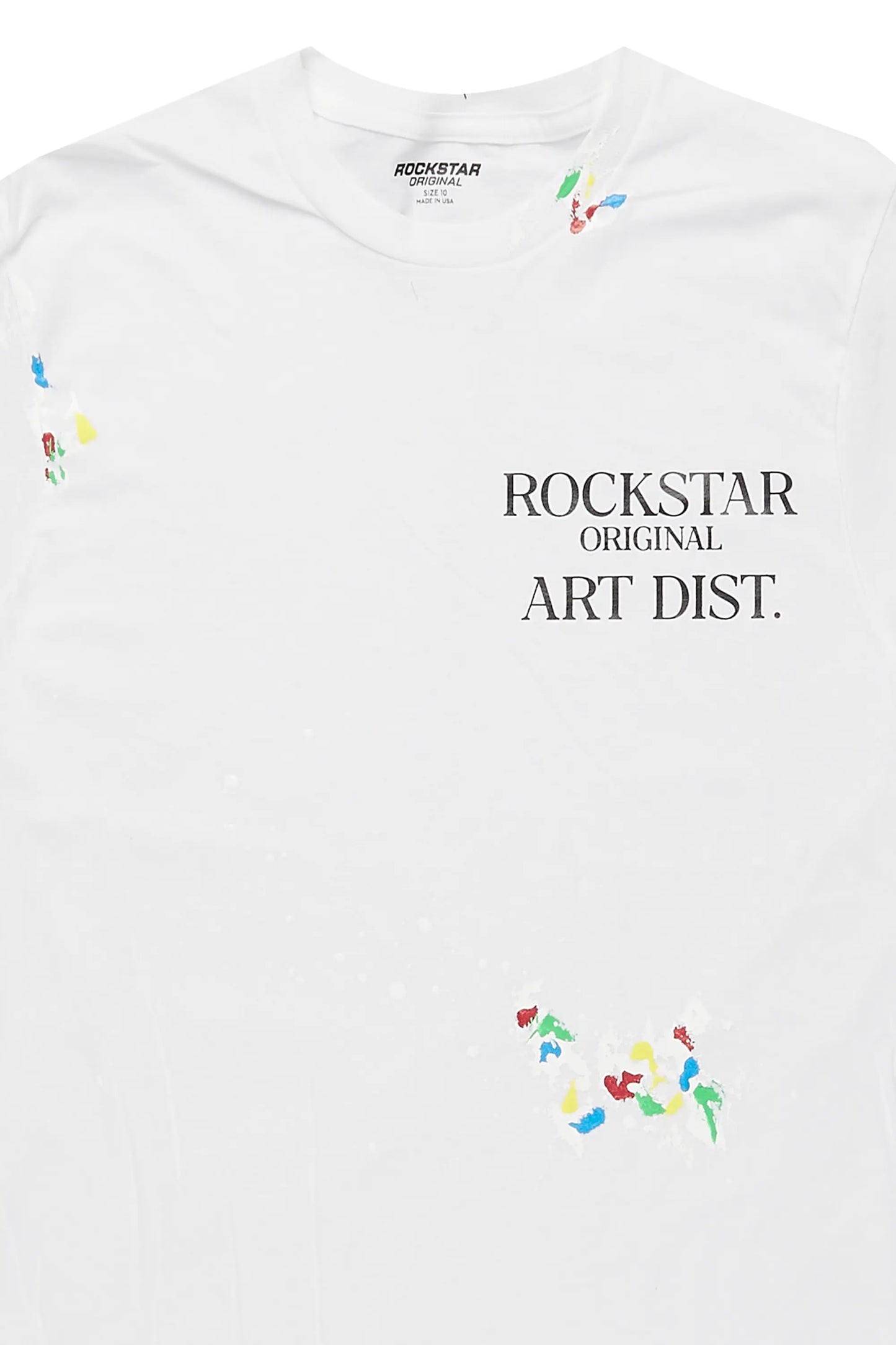 Boys Palmer White Graphic T-Shirt Style001