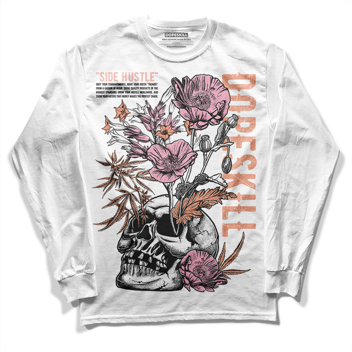 Legend Pink 11s DopeSkill Long Sleeve T-Shirt Side Hustle Graphic
