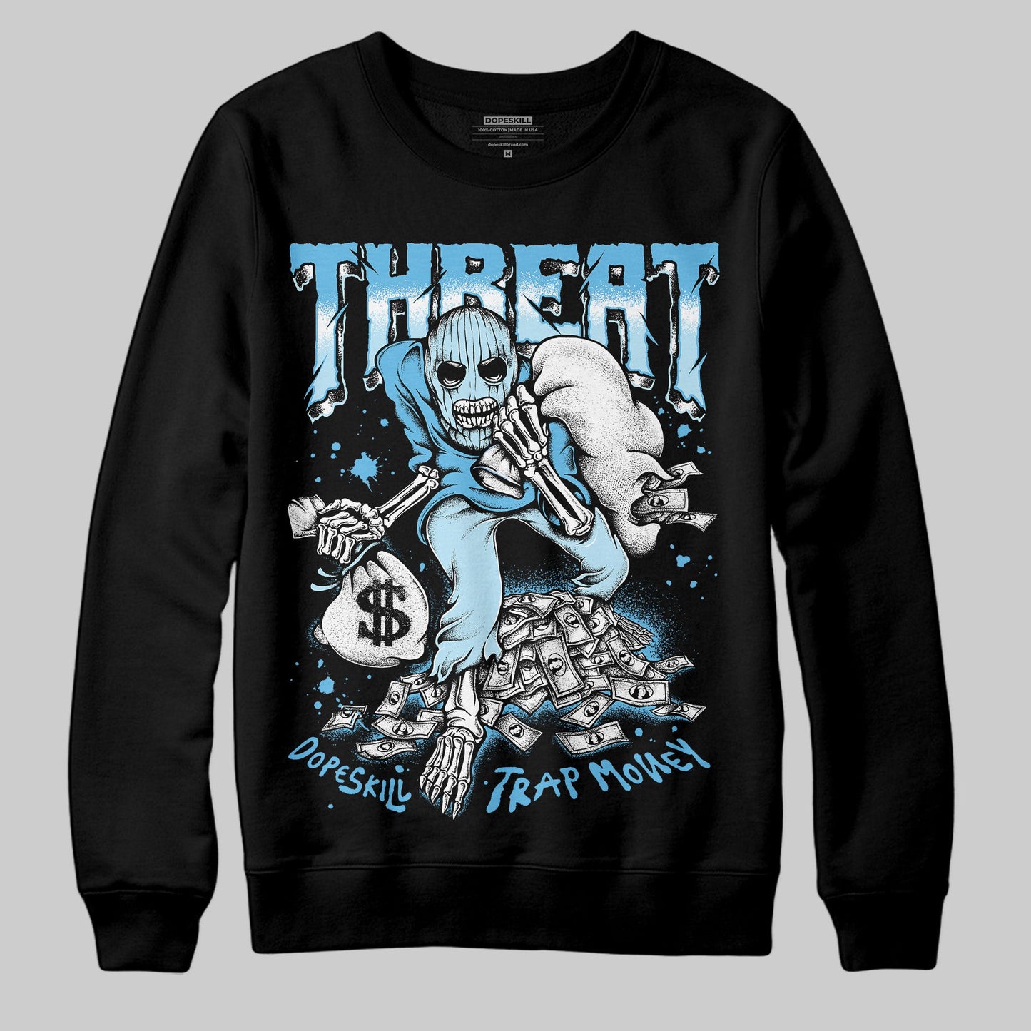 Legend Blue 11s DopeSkill Sweatshirt Threat Graphic