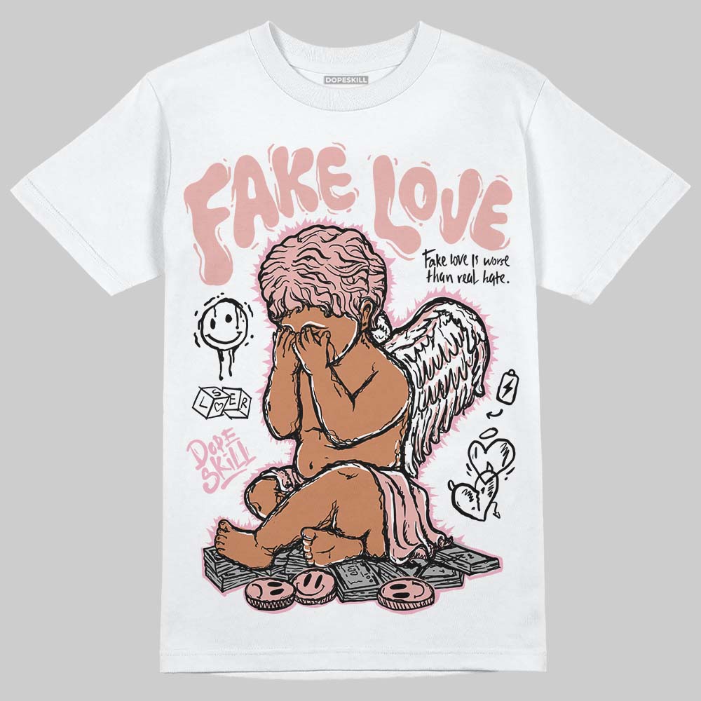 Rust Pink 1s 2025 DopeSkill T-Shirt False Love Graphic