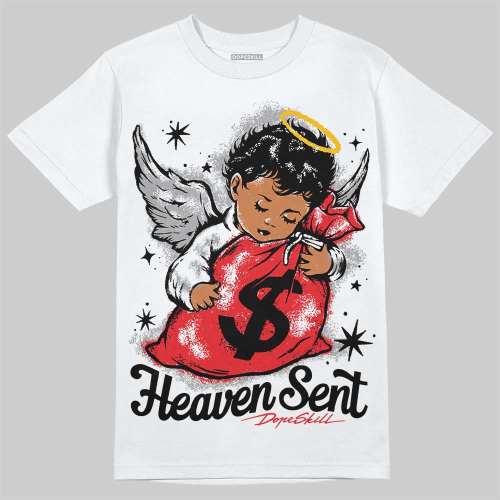White Thunder 4s DopeSkill T-Shirt Heaven Sent Graphic