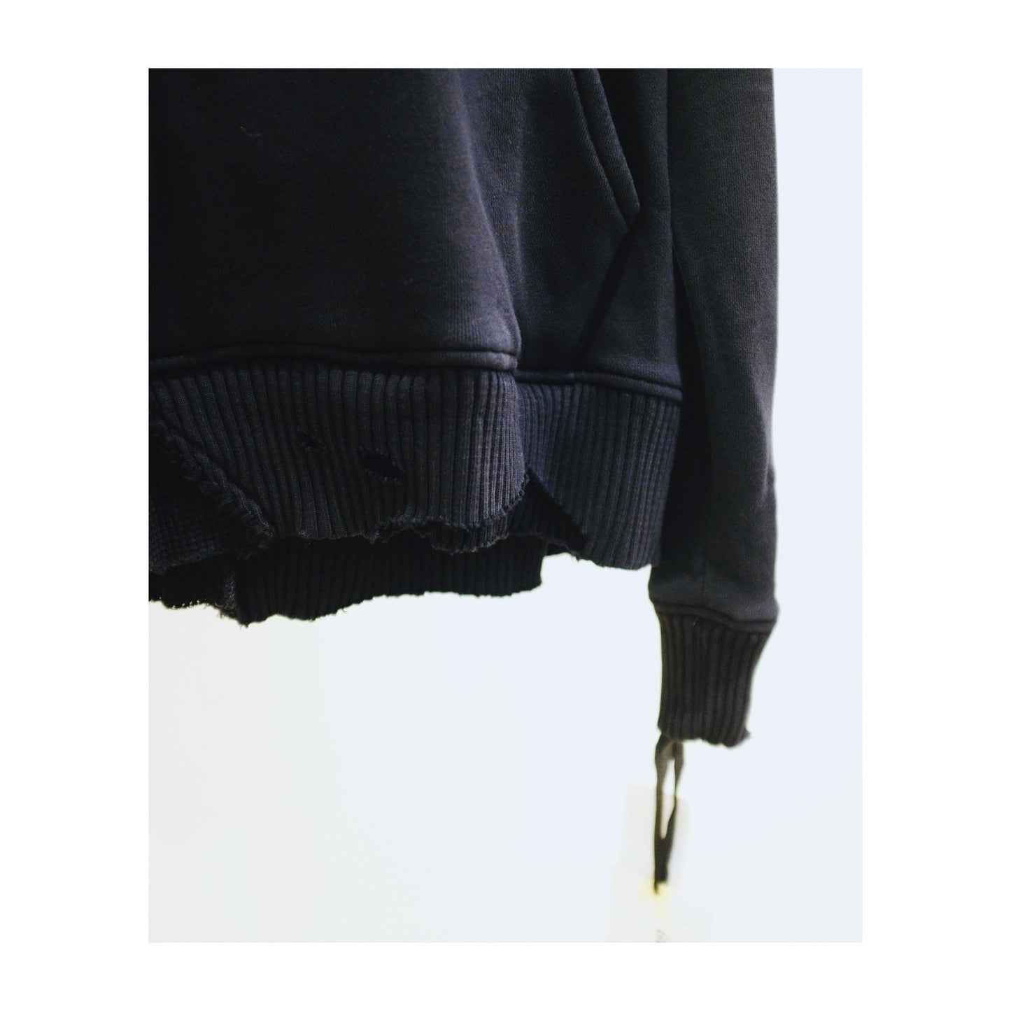 BLACK FRAGMENT HOODIE - Greg Lauren X Brandon Lake Style001