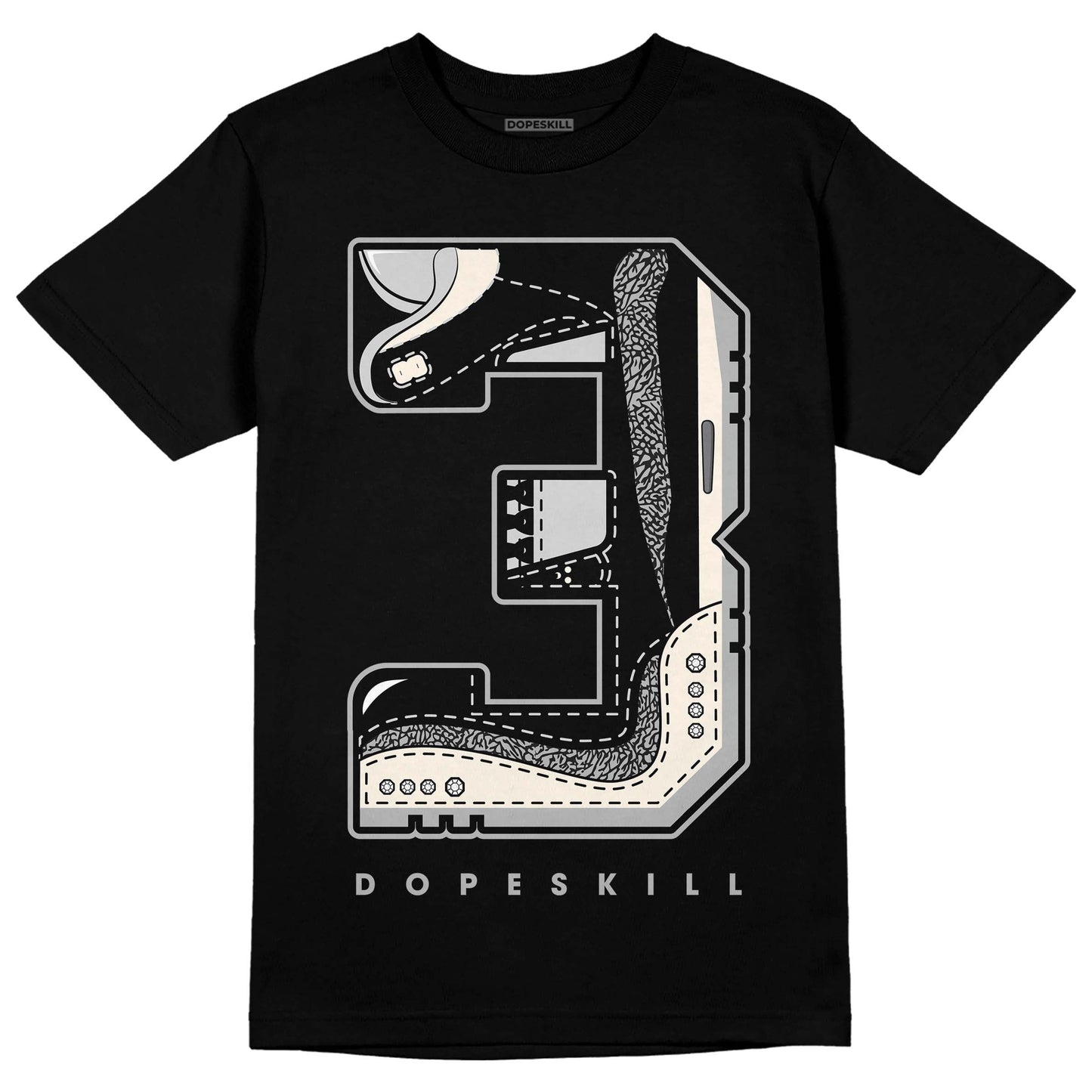 Off Noir 3s DopeSkill T-Shirt No.3 Graphic