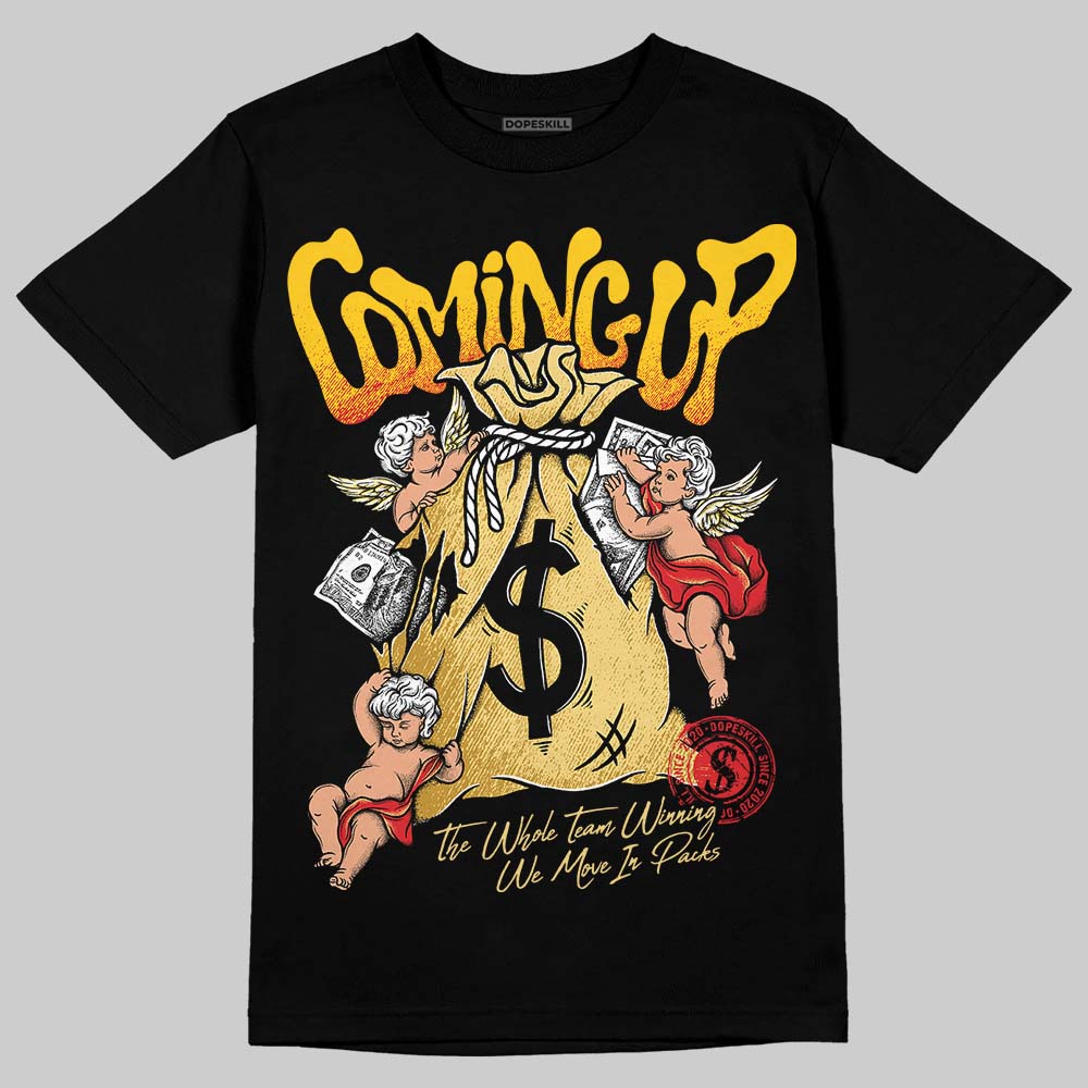 Quai 54 x Tour Yellow Black 1s DopeSkill T-Shirt Money Bag Coming Up Graphic