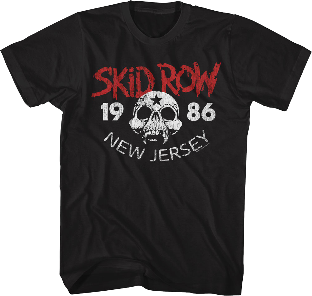 1986 Skull Skid Row T-Shirt