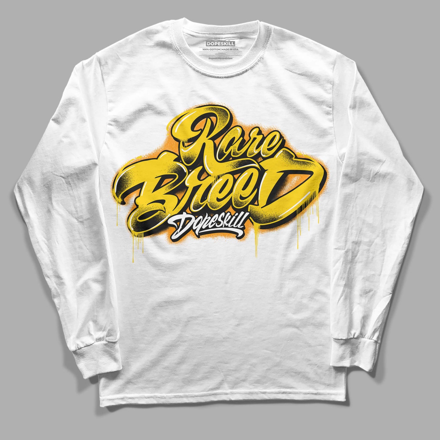 Yellow Ochre 6s DopeSkill Long Sleeve T-Shirt Rare Breed Type Graphic