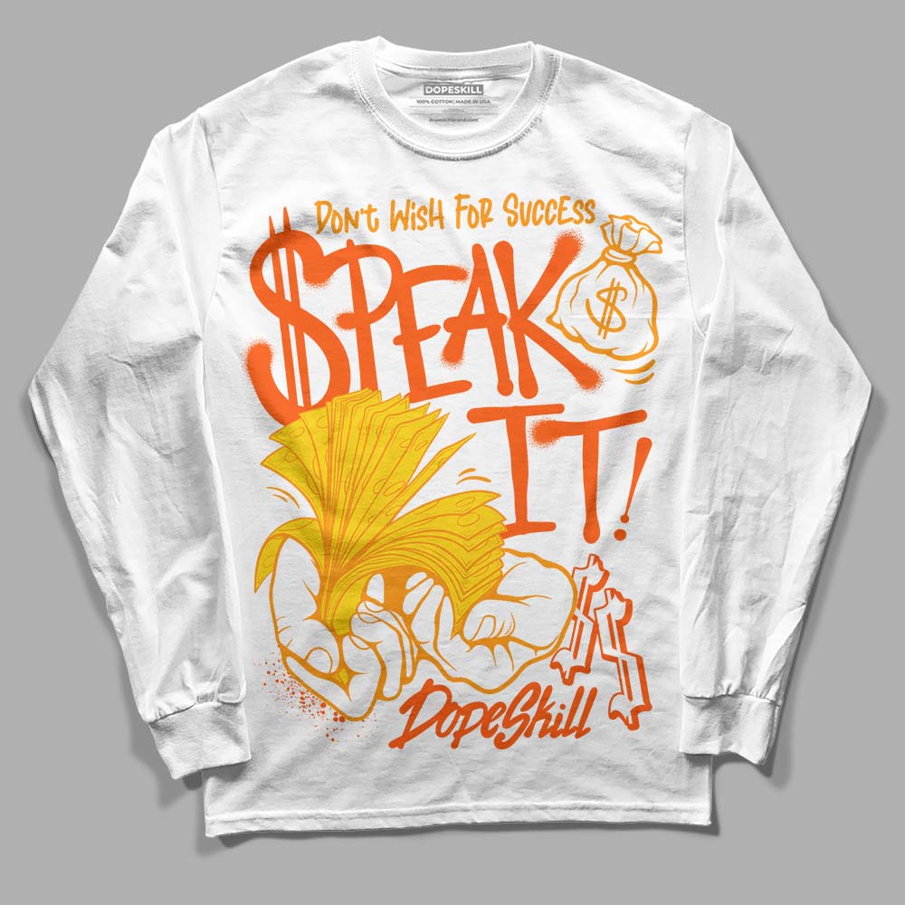 Yellow Ochre 6s DopeSkill Long Sleeve T-Shirt Speak It Graphic