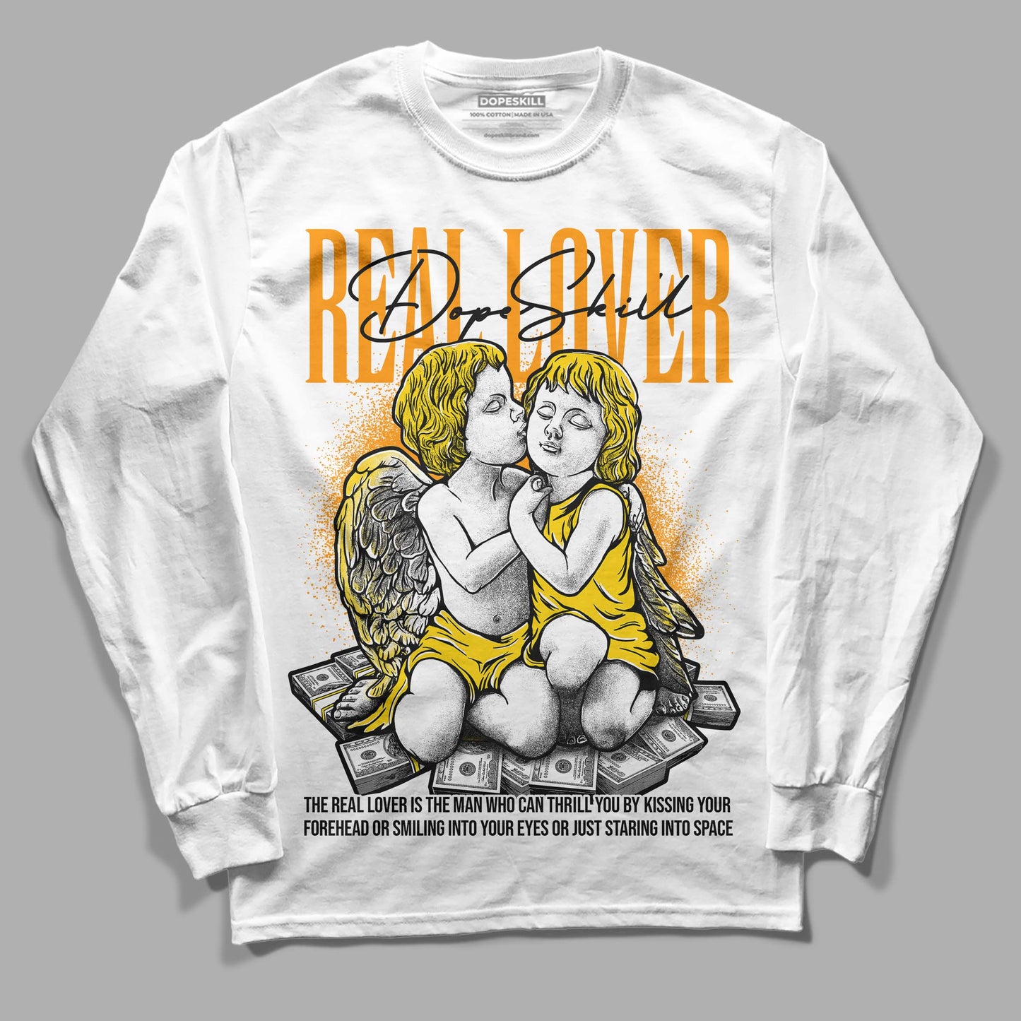 Yellow Ochre 6s DopeSkill Long Sleeve T-Shirt Real Lover Graphic