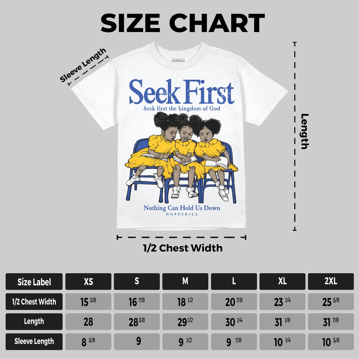 Royal Blue Collection DopeSkill Oversize Print T-Shirt New Seek First Graphic
