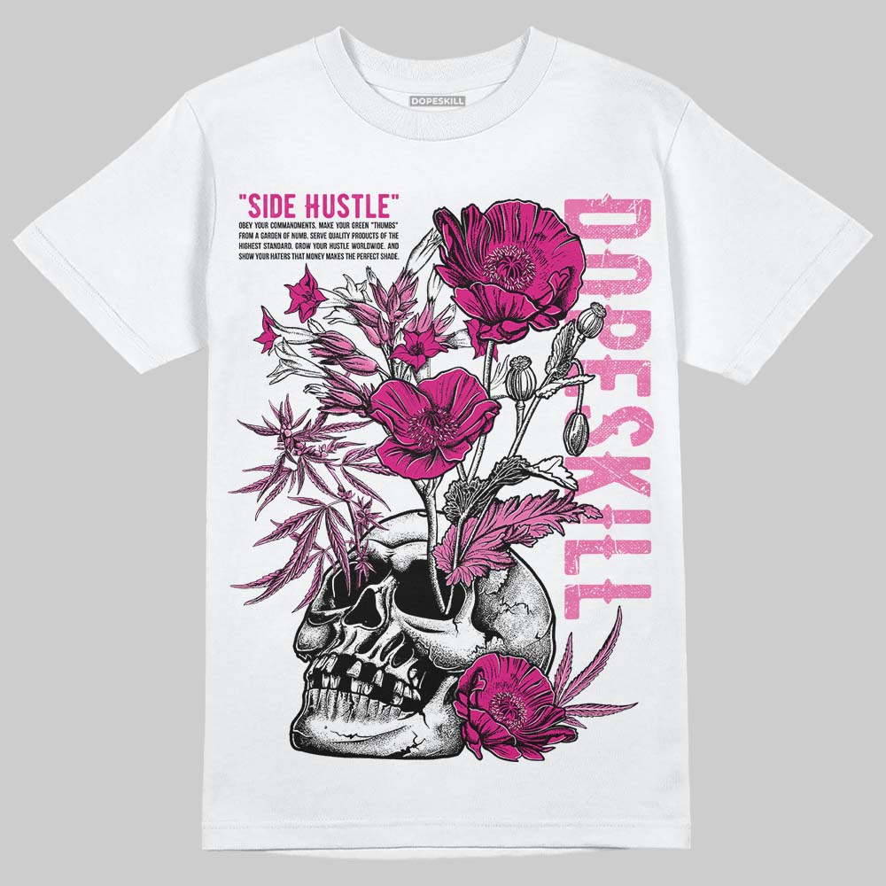 Rick RO Pink Leather Sneakers DopeSkill T-Shirt Side Hustle Graphic