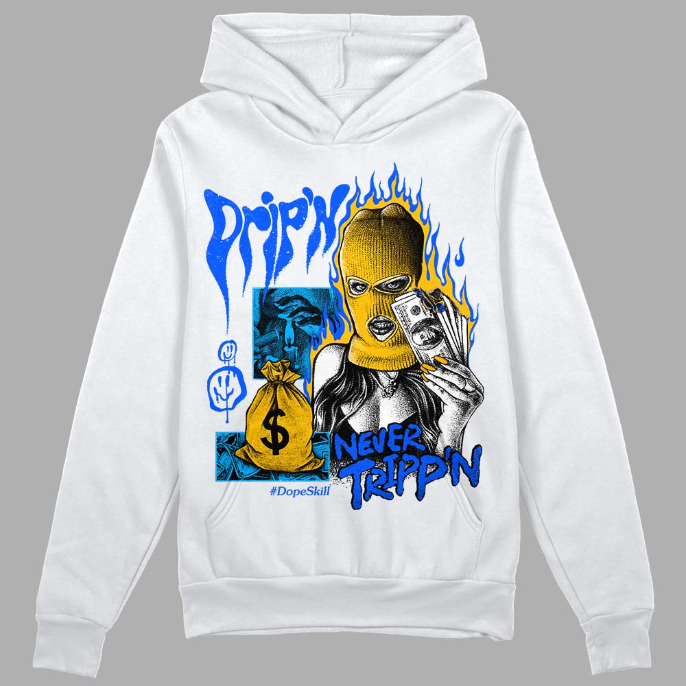 Royal Blue Collection DopeSkill Hoodie Sweatshirt Drip'n Never Tripp'n Graphic