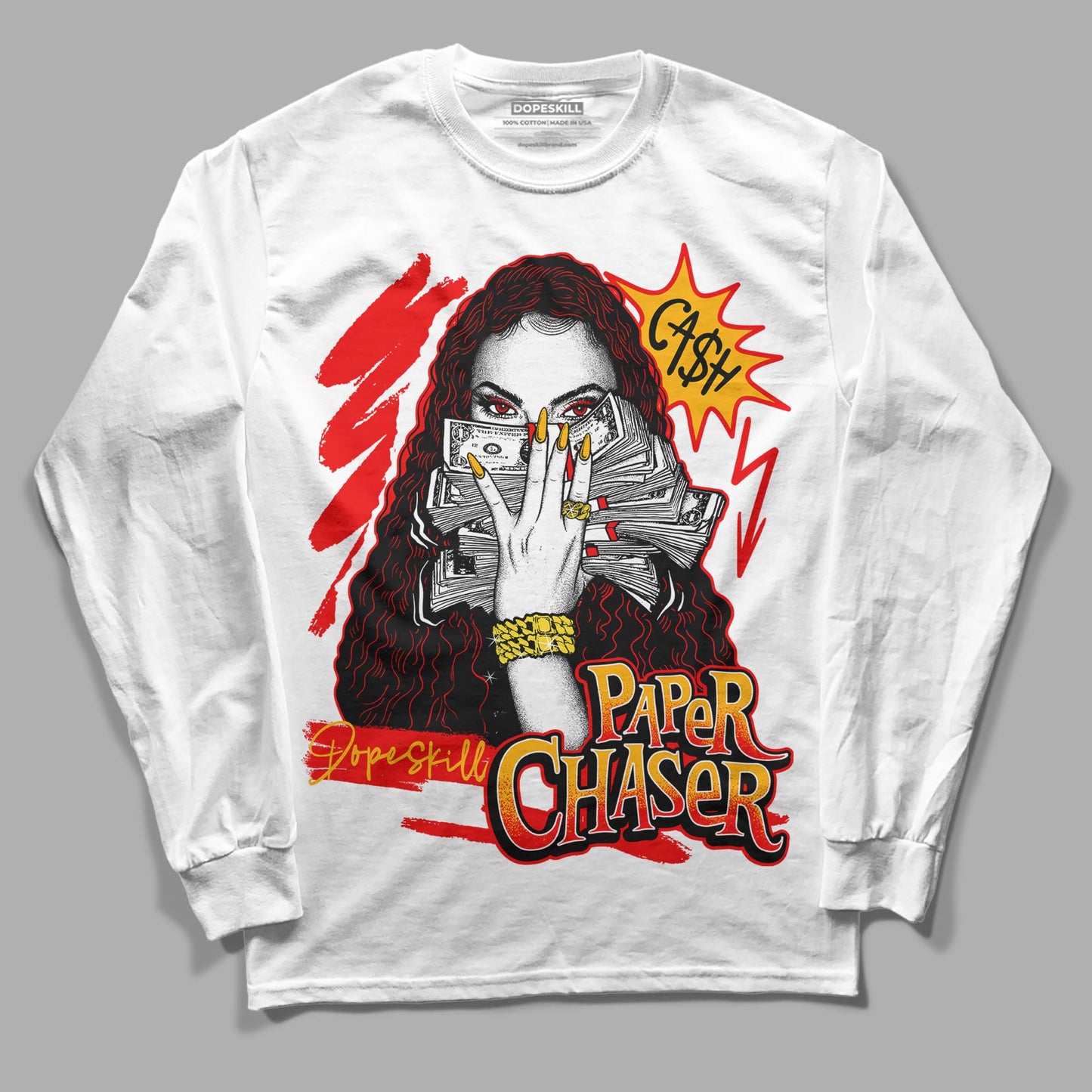 Red Collection DopeSkill Long Sleeve T-Shirt NPC Graphic