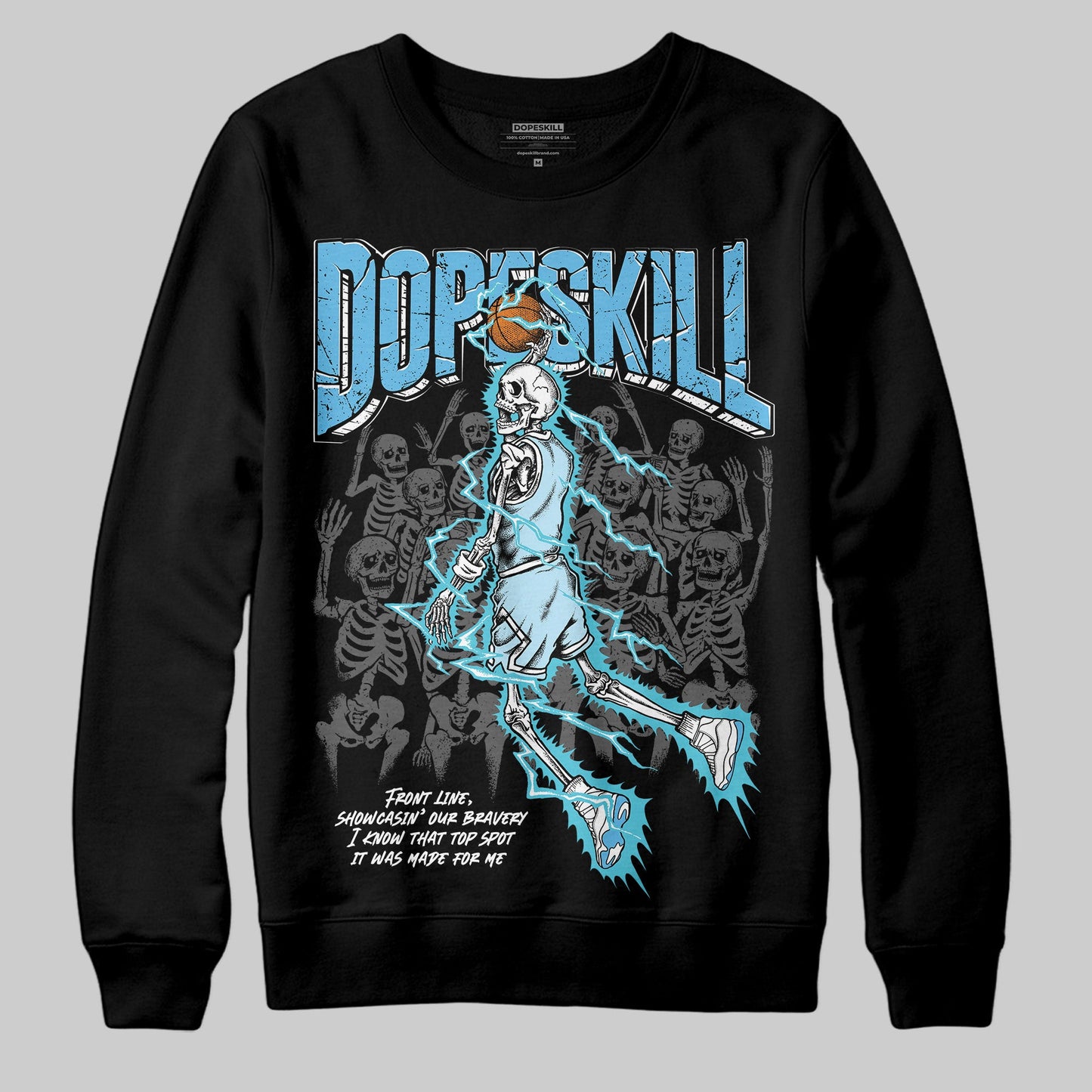 Legend Blue 11s DopeSkill Sweatshirt Thunder Dunk Graphic