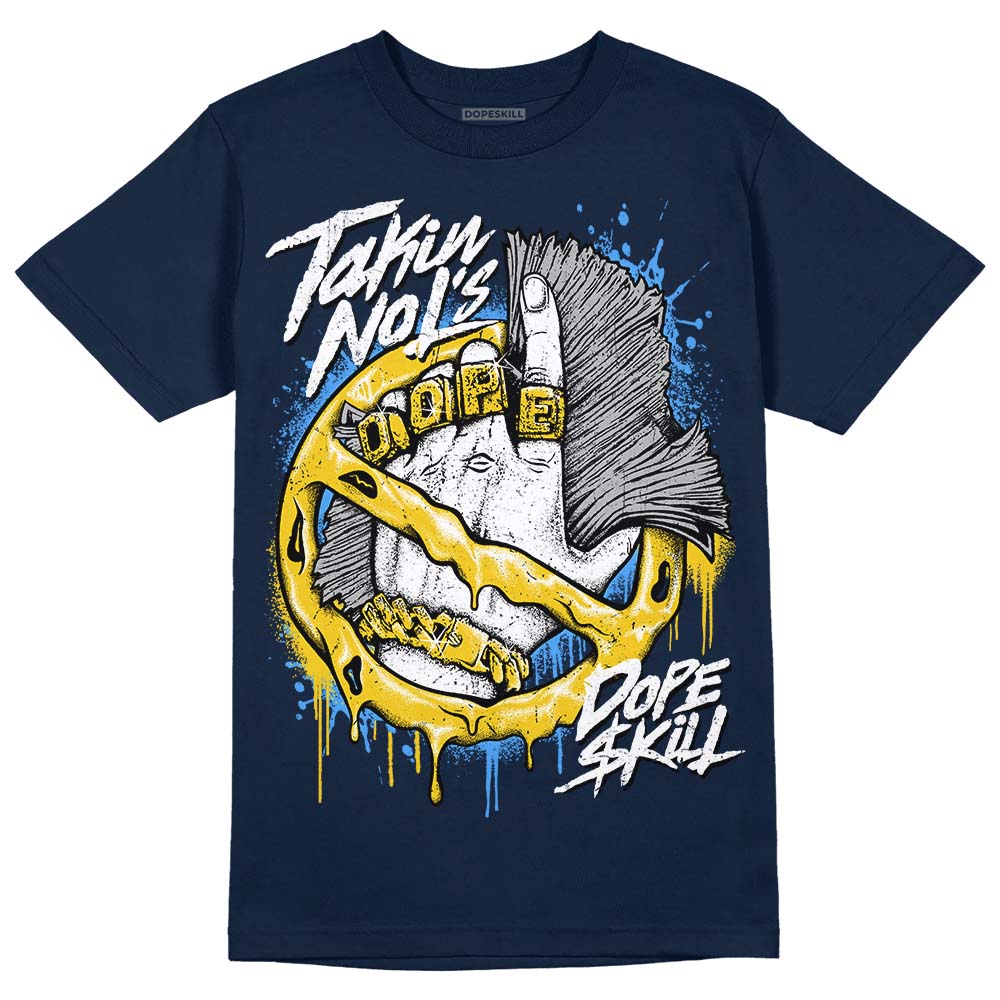 Michigan Dunks DopeSkill Midnight Navy T-Shirt Takin No L's Graphic