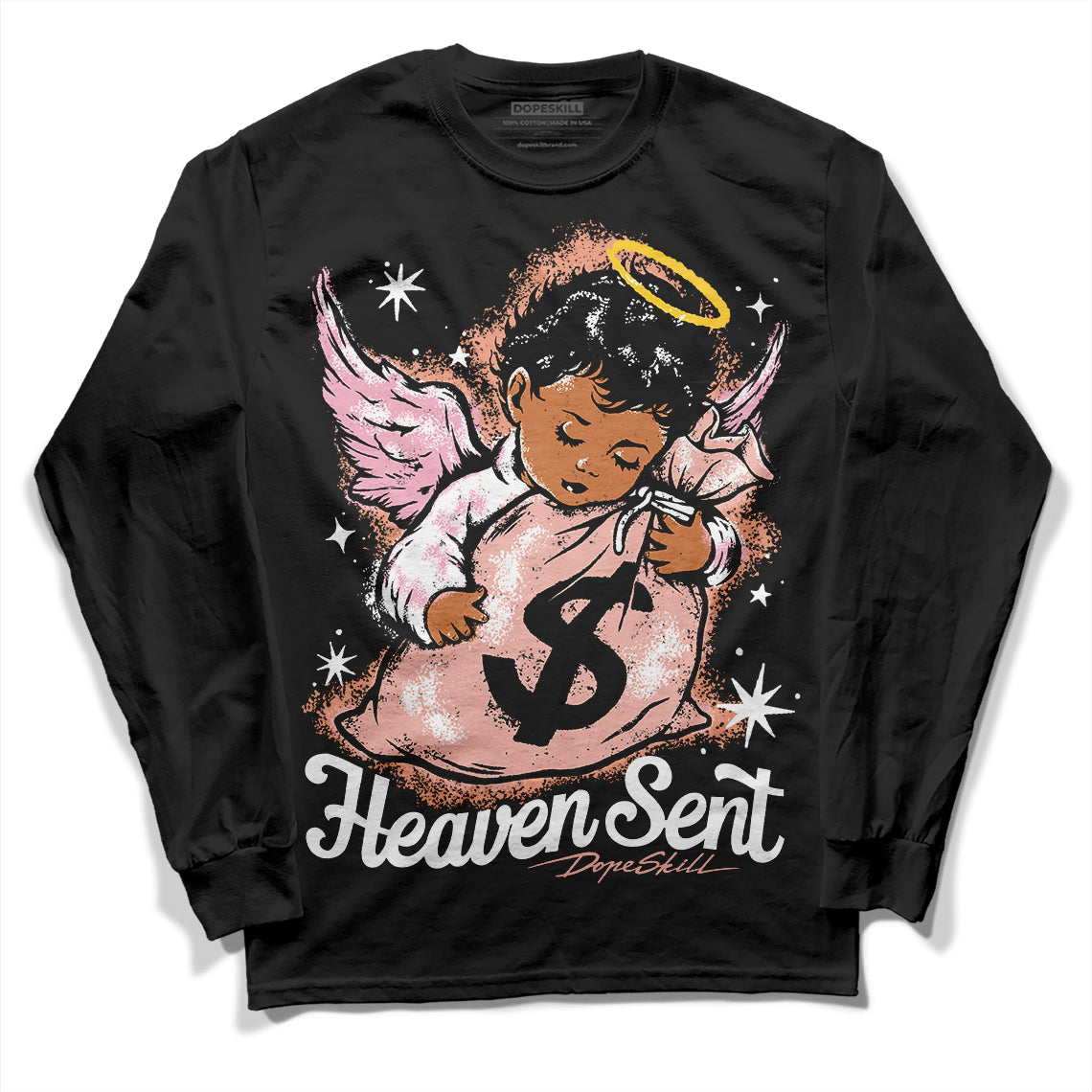 Legend Pink 11s DopeSkill Long Sleeve T-Shirt Heaven Sent Graphic