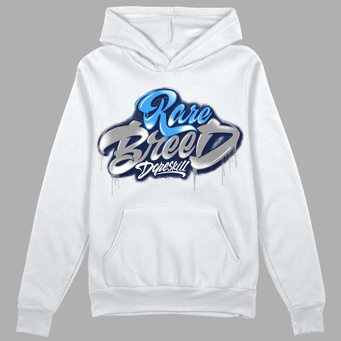 Midnight Navy 3s DopeSkill Hoodie Sweatshirt Rare Breed Type Graphic