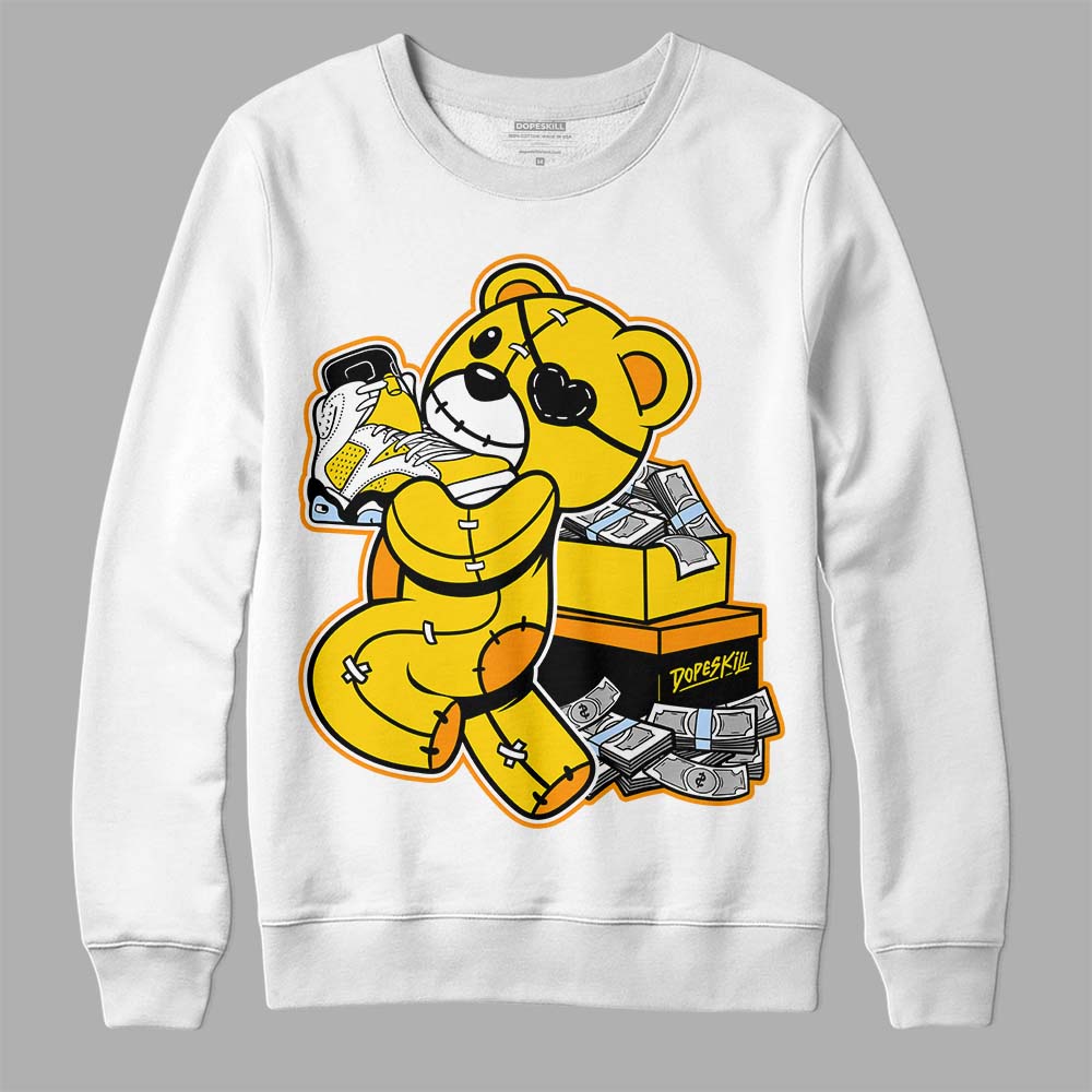 Yellow Ochre 6s DopeSkill Sweatshirt Bear Steals Sneaker Graphic