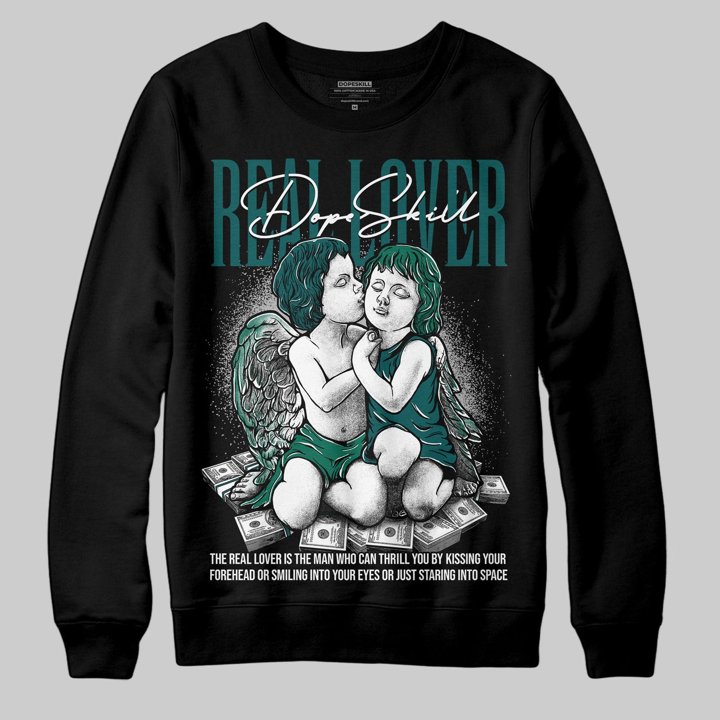 Gel 1130 White Dark Neptune DopeSkill Sweatshirt Real Lover Graphic