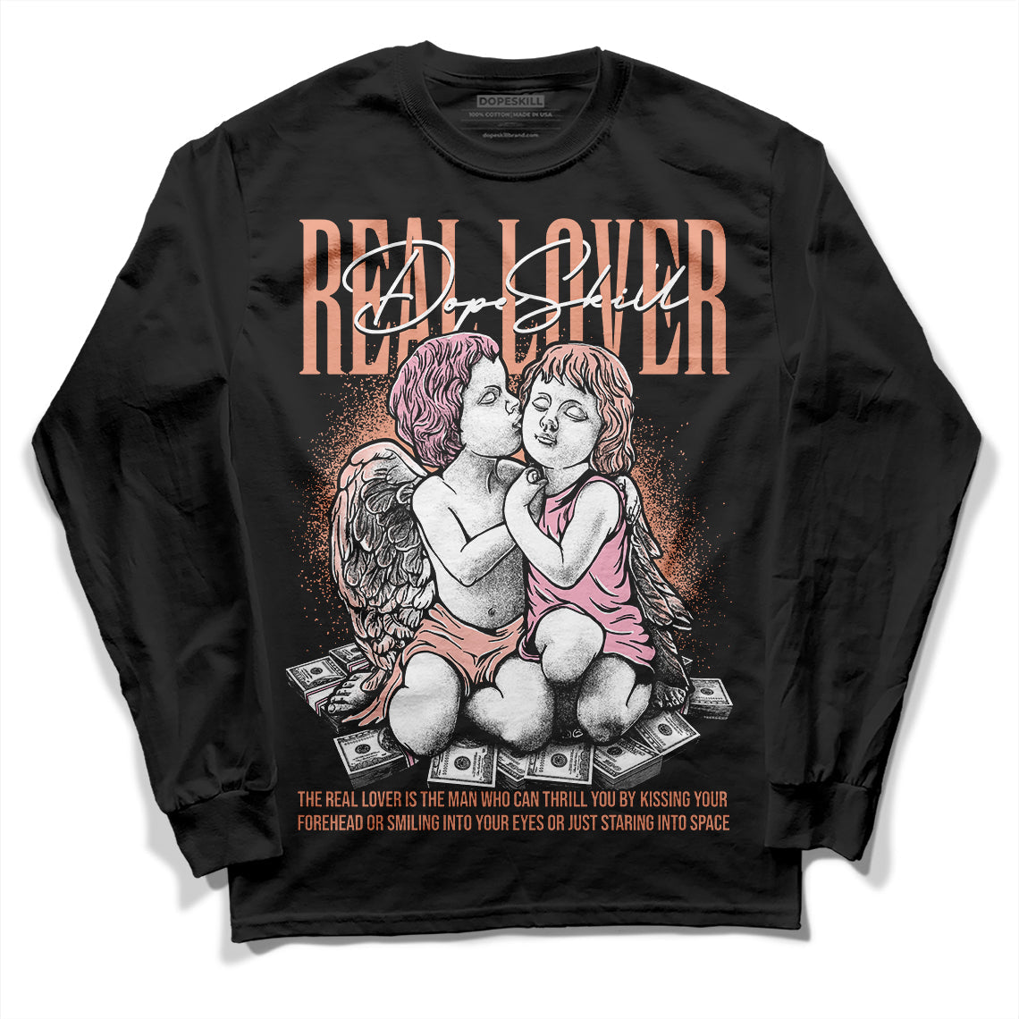 Legend Pink 11s DopeSkill Long Sleeve T-Shirt Real Lover Graphic