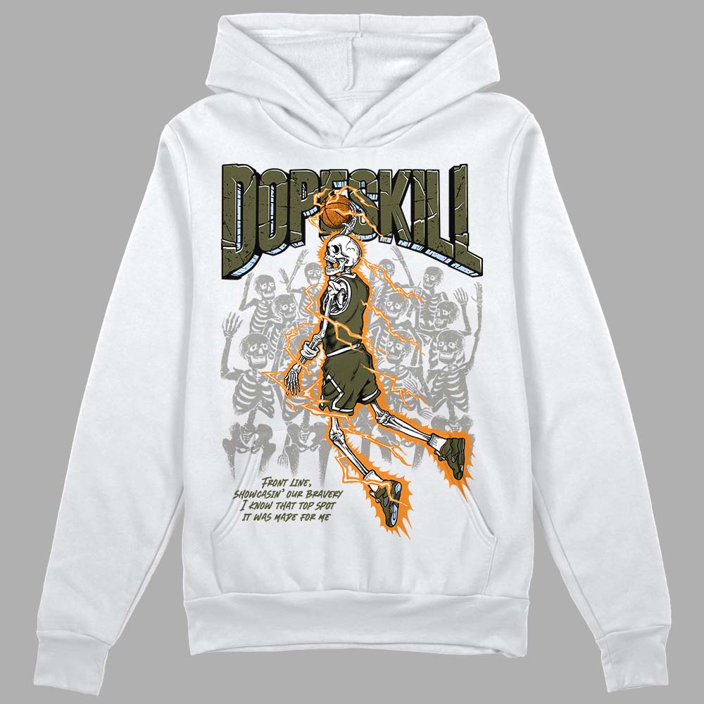 Olive 5s DopeSkill Hoodie Sweatshirt Thunder Dunk Graphic