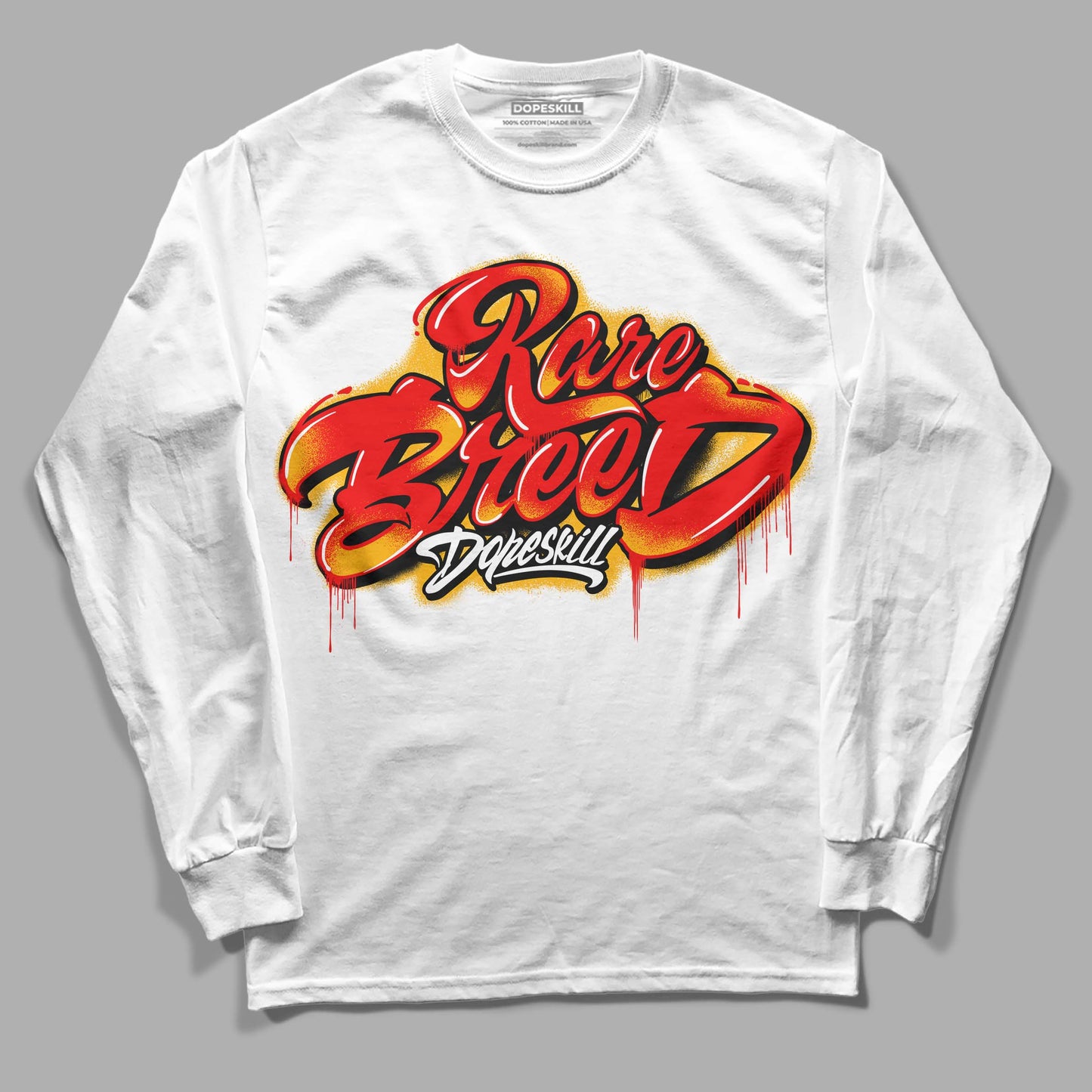 Red Collection DopeSkill Long Sleeve T-Shirt Rare Breed Type Graphic