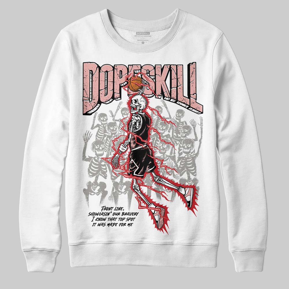 Rust Pink 1s 2025 DopeSkill Sweatshirt Thunder Dunk Graphic