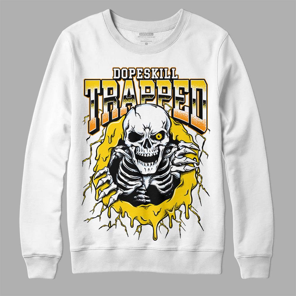 Yellow Ochre 6s DopeSkill Sweatshirt Trapped Halloween Graphic