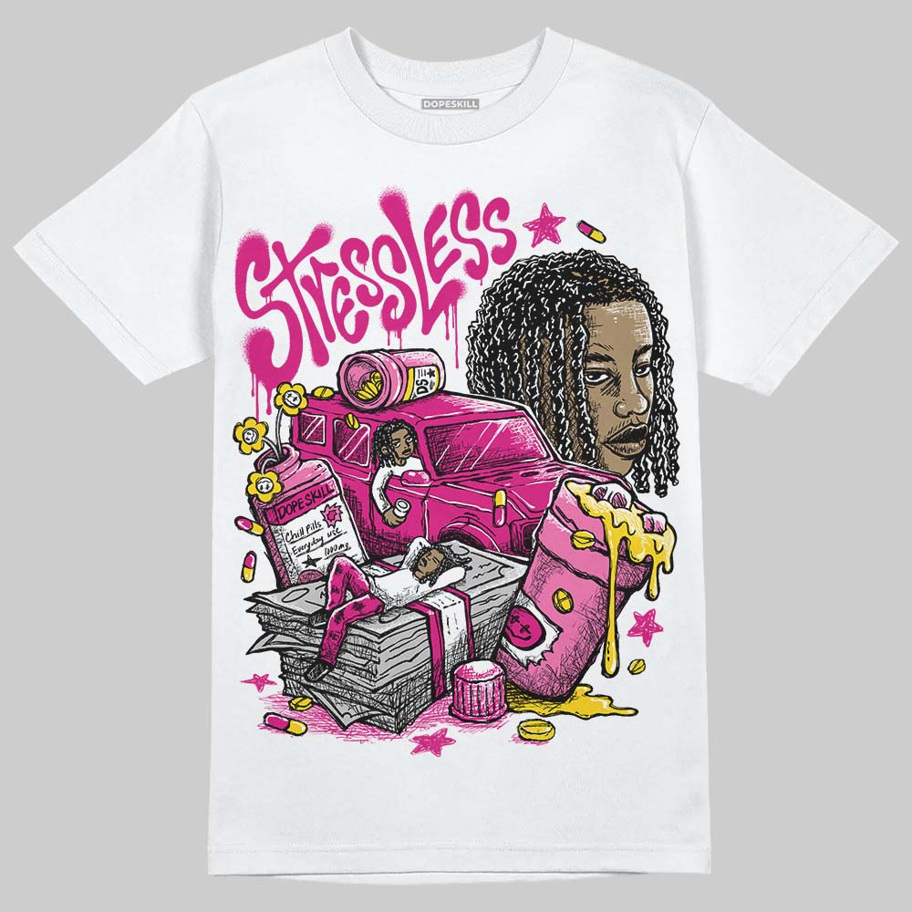 Rick RO Pink Leather Sneakers DopeSkill T-Shirt Stressless Graphic