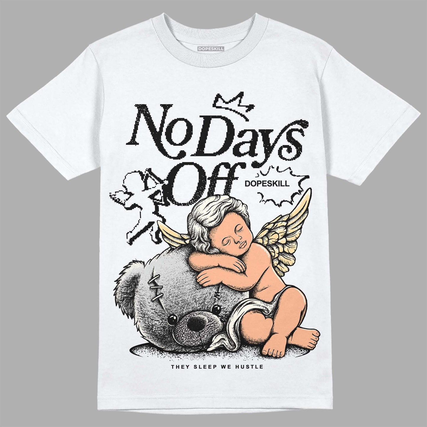 Off Noir 3s DopeSkill T-Shirt New No Days Off Graphic
