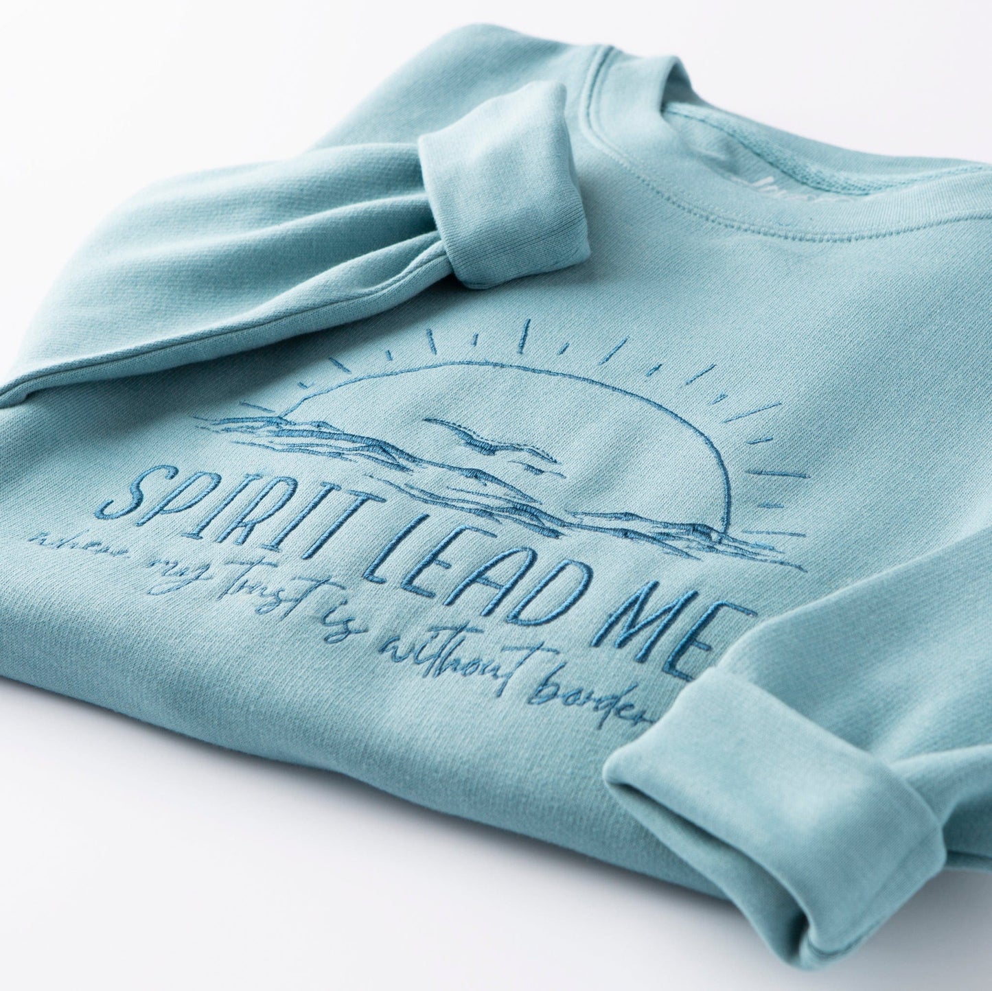 Embroidered Spirit Lead Me Sweatshirt - 5