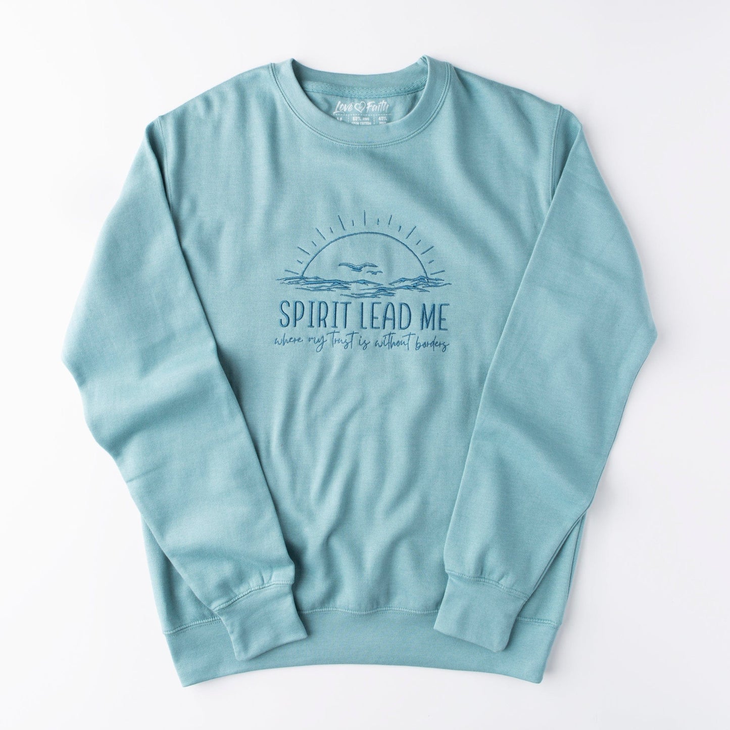Embroidered Spirit Lead Me Sweatshirt - 5