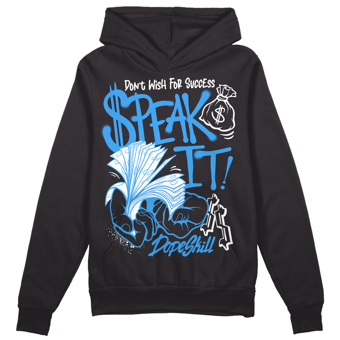 Midnight Navy 3s DopeSkill Hoodie Sweatshirt Speak It Graphic