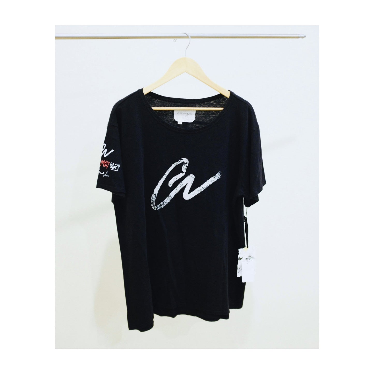 BLACK TEE - Greg Lauren X Brandon Lake Style001