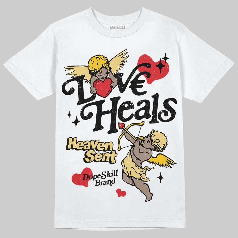 Quai 54 x Tour Yellow Black 1s DopeSkill T-Shirt New Love Heals Graphic