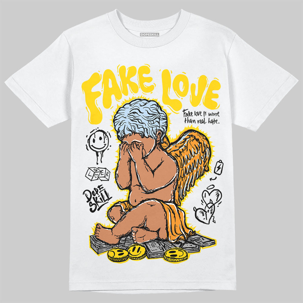 Yellow Ochre 6s DopeSkill T-Shirt False Love Graphic