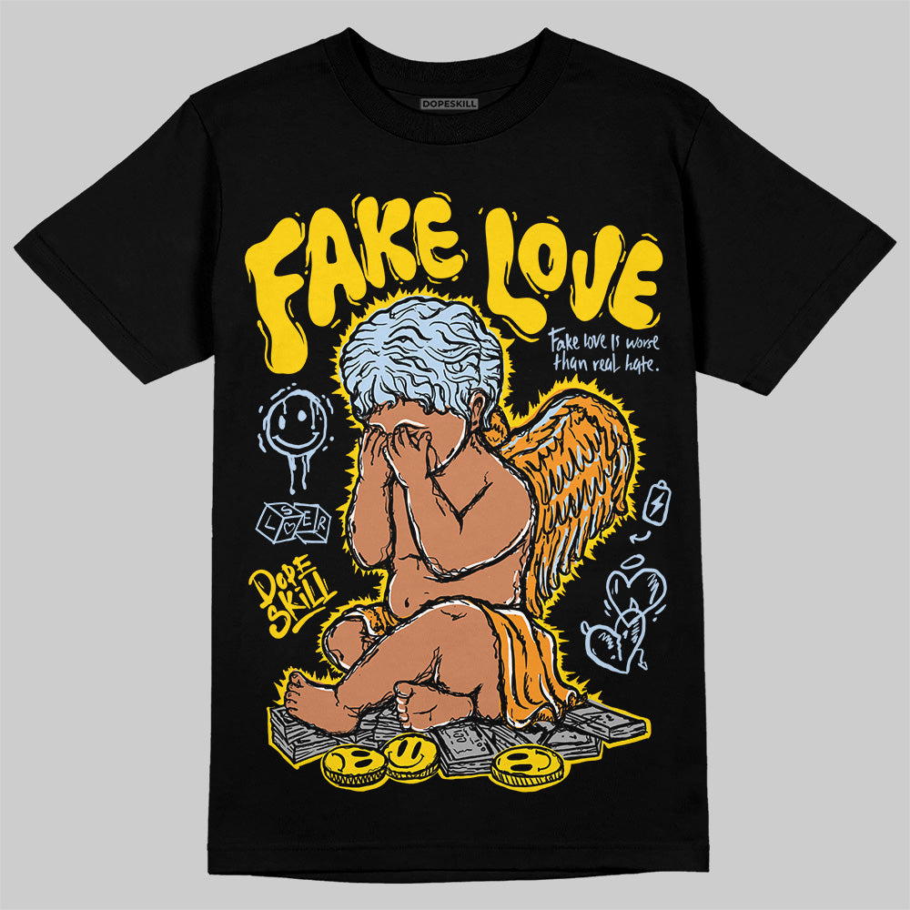 Yellow Ochre 6s DopeSkill T-Shirt False Love Graphic