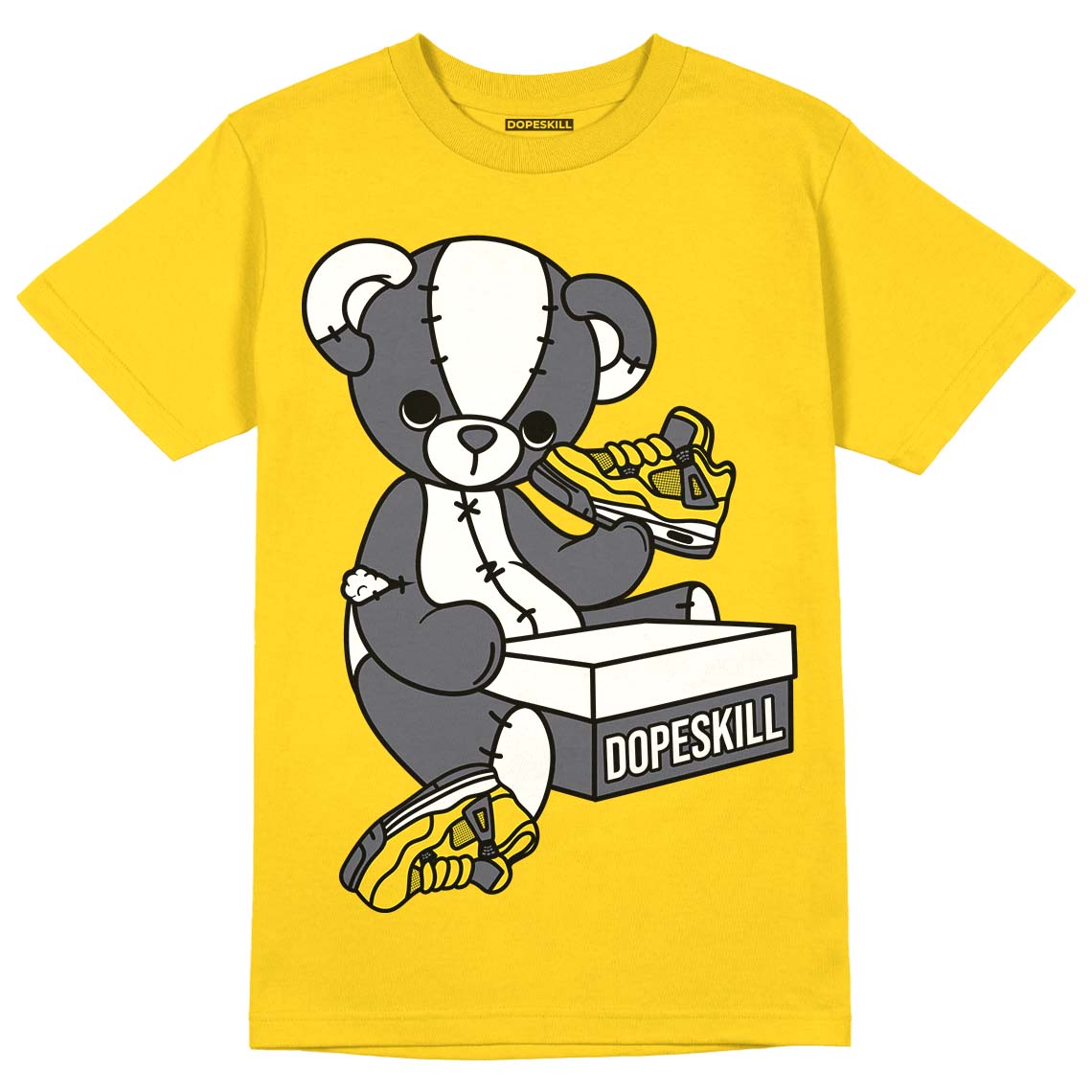 Lightning 4s DopeSkill Tour Yellow T-shirt Sneakerhead BEAR Graphic