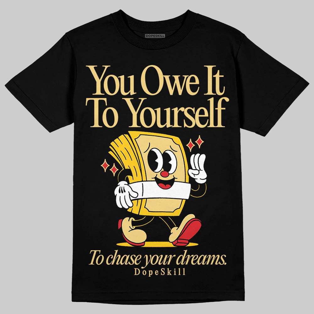 Quai 54 x Tour Yellow Black 1s DopeSkill T-Shirt Owe It To Yourself Graphic
