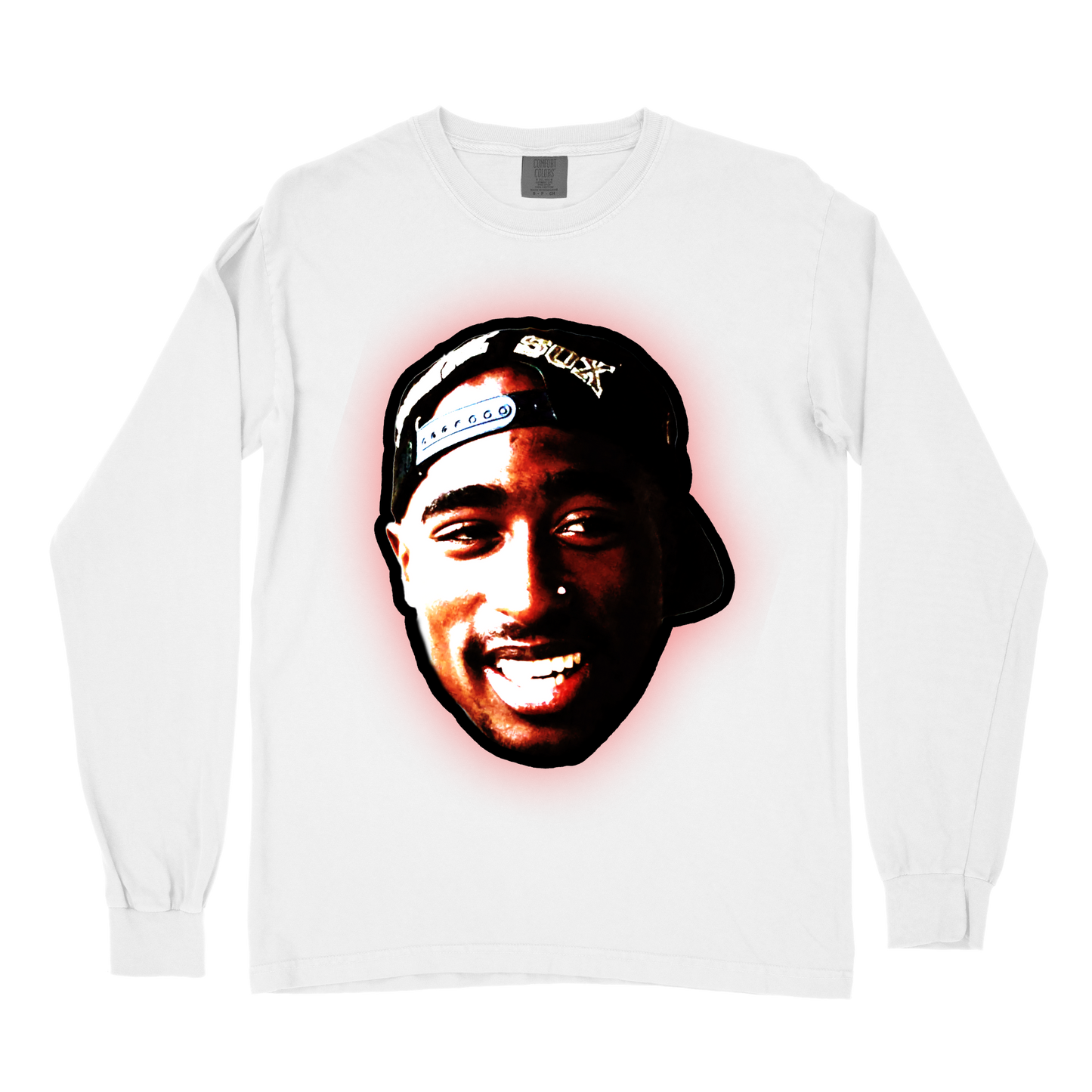 2Pac Retro Hip Hop Long Sleeve T-Shirt – All Eyez on Me 90s Streetwear Shirt, Tupac Shakur Unisex Rap Music Fan Tee