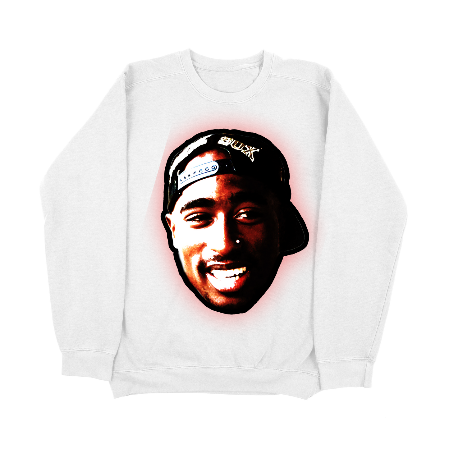 2Pac Retro Hip Hop Sweatshirt – All Eyez on Me 90s Streetwear Sweater, Tupac Shakur Unisex Rap Music Fan Apparel