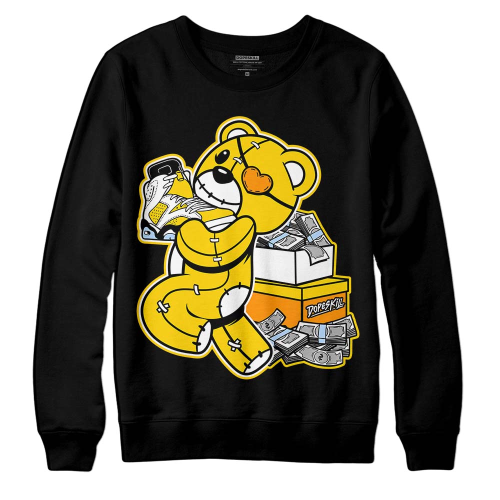 Yellow Ochre 6s DopeSkill Sweatshirt Bear Steals Sneaker Graphic