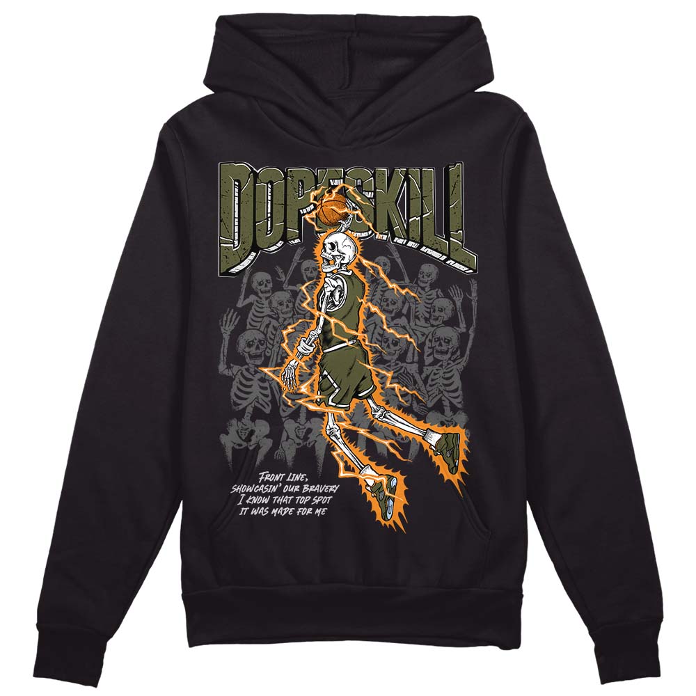 Olive 5s DopeSkill Hoodie Sweatshirt Thunder Dunk Graphic