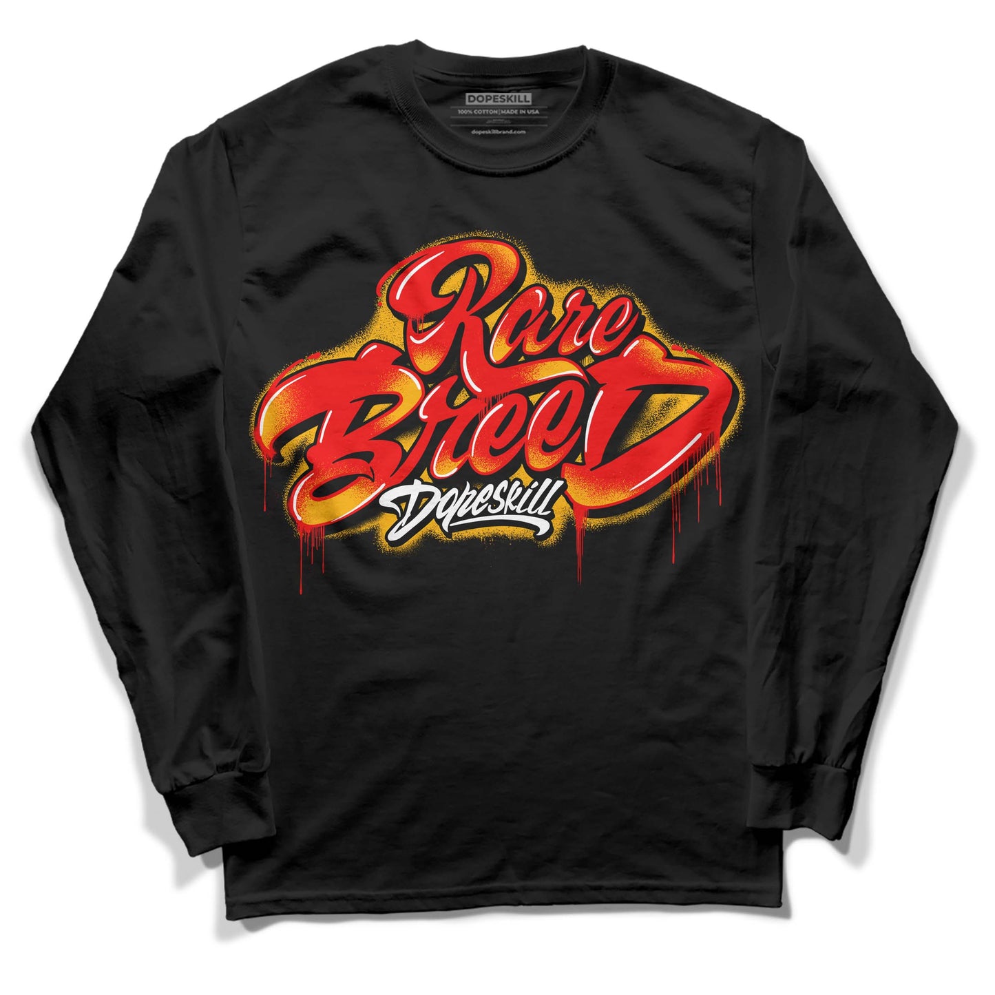 Red Collection DopeSkill Long Sleeve T-Shirt Rare Breed Type Graphic