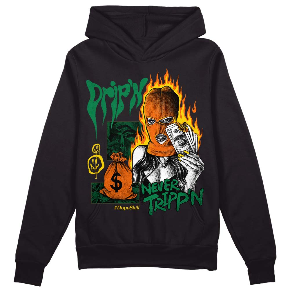 Green Collection DopeSkill Hoodie Sweatshirt Drip'n Never Tripp'n Graphic