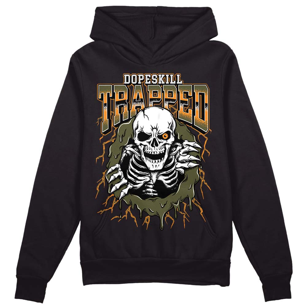 Olive 5s DopeSkill Hoodie Sweatshirt Trapped Halloween Graphic