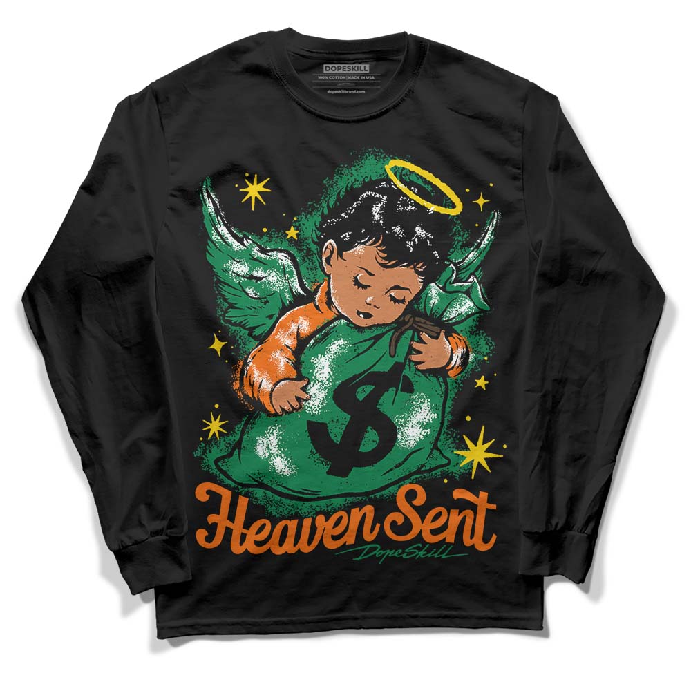 Green Collection DopeSkill Long Sleeve T-Shirt Heaven Sent Graphic