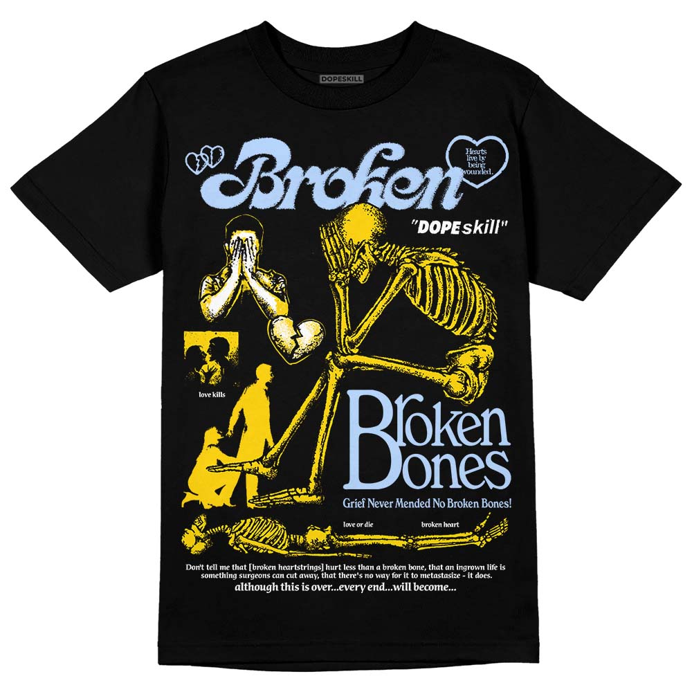 Yellow Ochre 6s DopeSkill T-Shirt Broken Bones Graphic