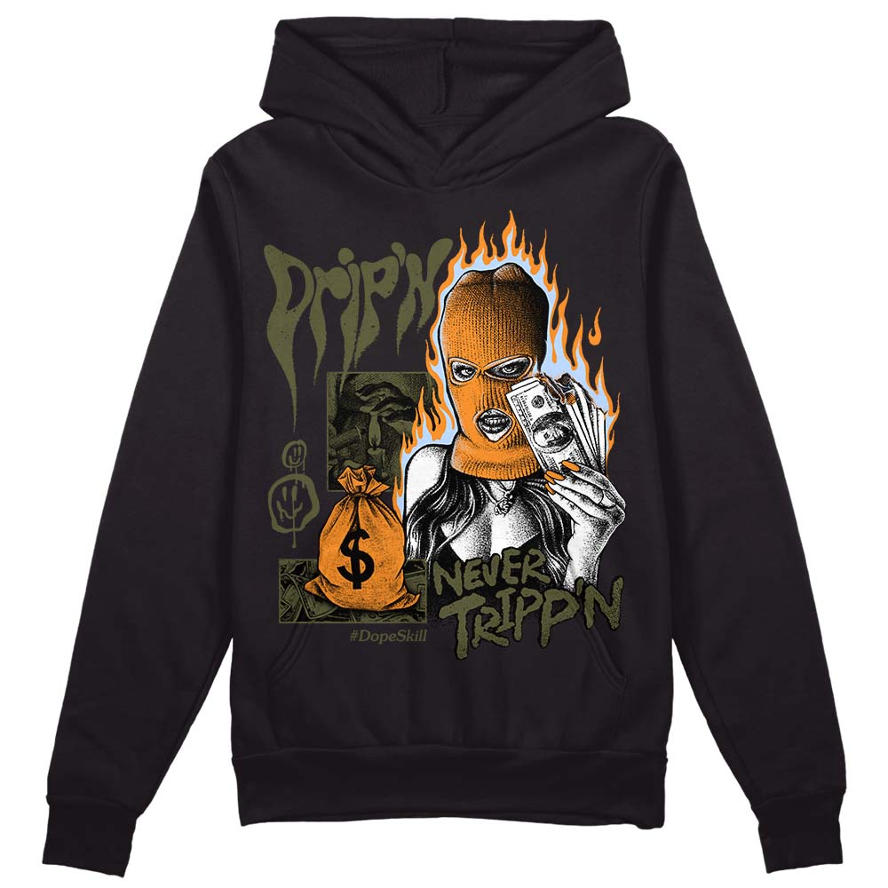 Olive 5s DopeSkill Hoodie Sweatshirt Drip'n Never Tripp'n Graphic