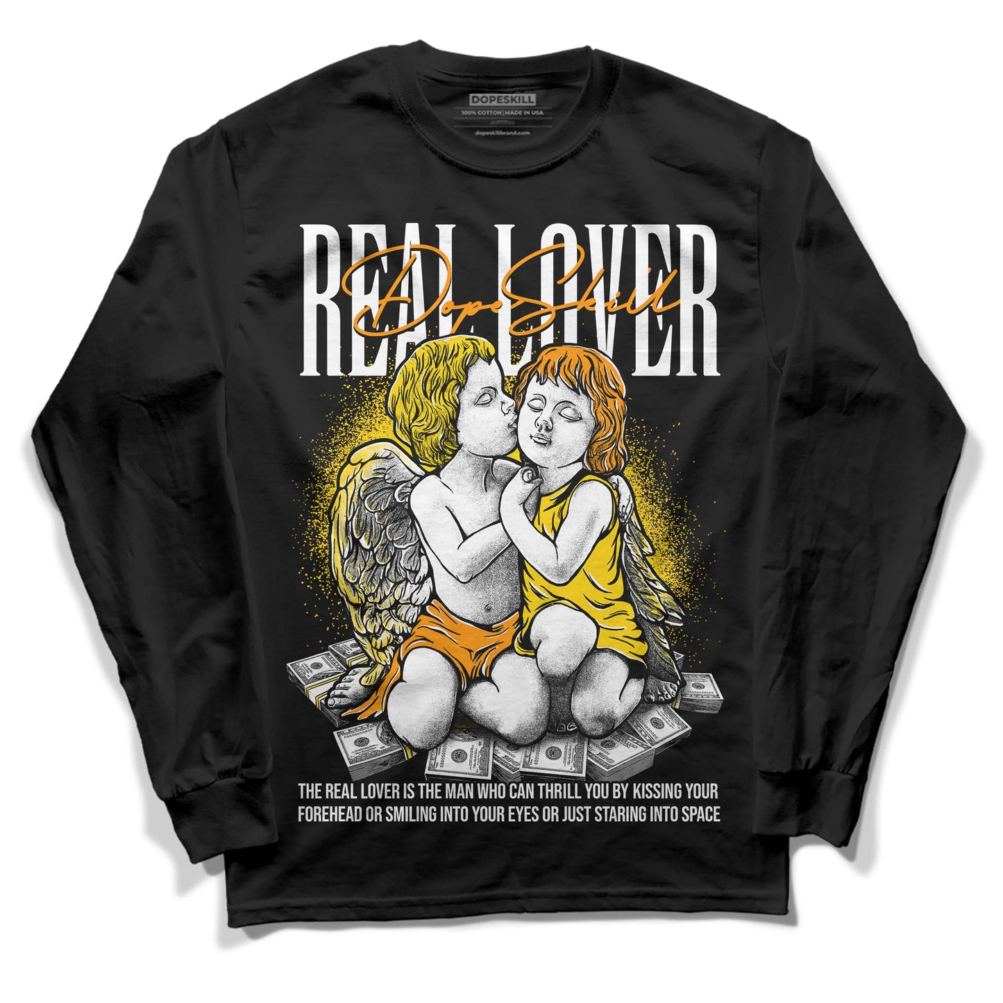 Yellow Ochre 6s DopeSkill Long Sleeve T-Shirt Real Lover Graphic