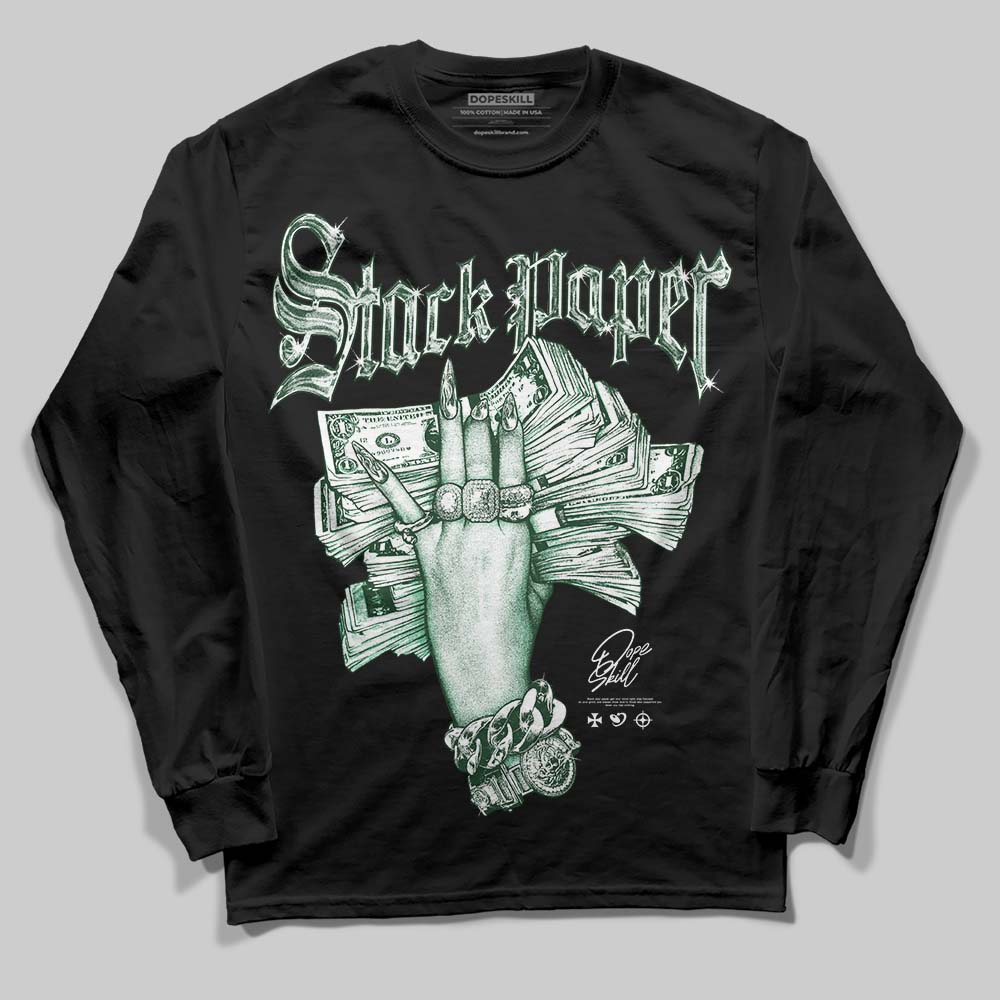 Green Collection DopeSkill Long Sleeve T-Shirt Stack Paper Graphic
